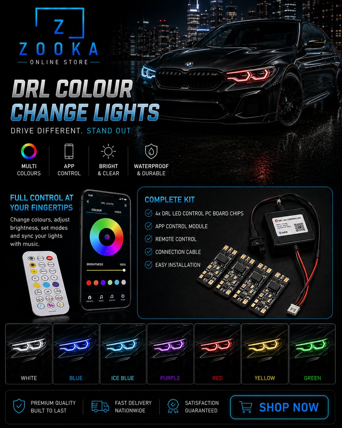 DRL COLOUR CHANGE LIGHTS